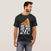 Italiaans eten pizza t-shirt (Voorkant volledig)