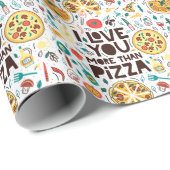 Italiaans eten, pizzaregenbrief. cadeaupapier (Rol Hoek)