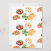 Italiaans eten | Watercolor Baby Shower Kaart (Achterkant)