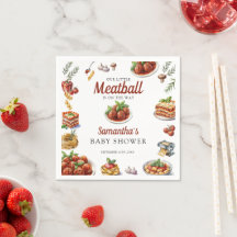 Italiaans eten | Watercolor Baby Shower