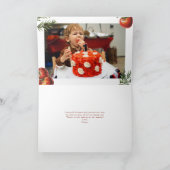 Italiaans eten | Waterverf 1e verjaardag Bedankkaart (Binnen)