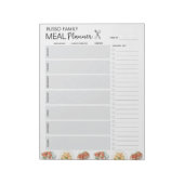 Italiaans eten Waterverf Maaltijdplanner boodschap Notitieblok (Linkerzijde)
