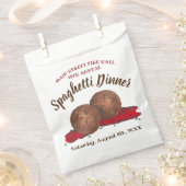 Italiaans evenement "Meatball Spaghetti Dinner Cha Bedankzakje (Geknipt)
