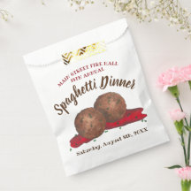Italiaans evenement "Meatball Spaghetti Dinner Cha