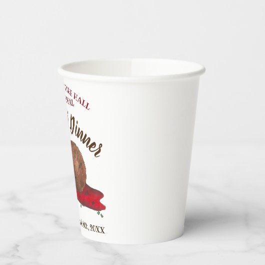 Italiaans evenement "Meatball Spaghetti Dinner Cha Papieren Bekers (Links)