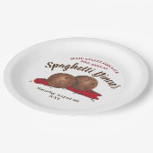 Italiaans evenement "Meatball Spaghetti Dinner Cha Papieren Bordje (Gekanteld)