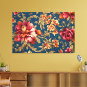 Italiaans Exquise  Grande Flowers Canvas Afdruk (Insitu (Woonkamer))