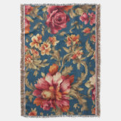 Italiaans Exquise  Grande Flowers Deken (Voorkant Verticaal)