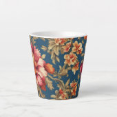 Italiaans Exquise  Grande Flowers Latte Mok (Voorkant)