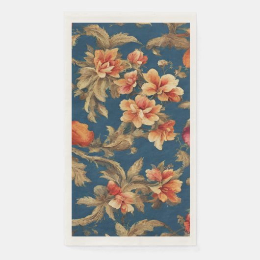 Italiaans Exquise Grande Flowers Servet (Voorkant)