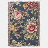 Italiaans Exquise Mooie Bloemenpatroon Deken (Voorkant Verticaal)