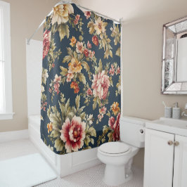Italiaans Exquise Mooie Bloemenpatroon Douchegordijn