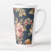 Italiaans Exquise Mooie Bloemenpatroon Latte Mok (Rechts)