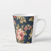 Italiaans Exquise Mooie Bloemenpatroon Latte Mok (Rechts)