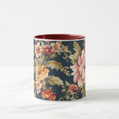 Italiaans Exquise Mooie Bloemenpatroon Mok (Midden)