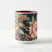 Italiaans Exquise Mooie Bloemenpatroon Mok (Midden)