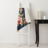 Italiaans Exquise Mooie Bloemenpatroon Sherpa Deken (In situ)