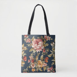 Italiaans Exquise Mooie Bloemenpatroon Tote Bag