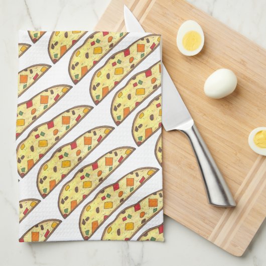 Italiaans feestfeest met kerstcadeau theedoek (Quarter Fold)