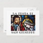 Italiaans Festa di San Giuseppe- Feast of St. Jos Briefkaart (Voorkant / Achterkant)