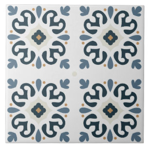 Italiaans fijn kunstwerk Azulejos mediterraan blau Tegeltje