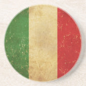 Italiaans Flag Grunge Design Onderzetter (Voorkant)