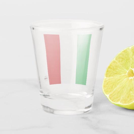 Italiaans FlagShot Glas (Achterkant)
