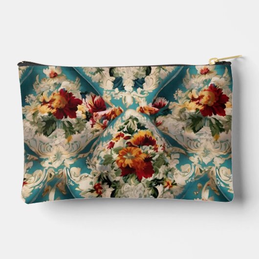 Italiaans floraal damast grillig patroon etui (Achterkant)