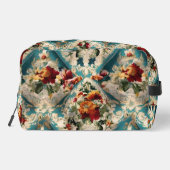 Italiaans floraal damast grillig patroon toilettasje (Achterkant)