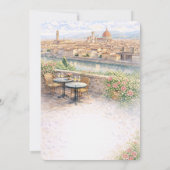 Italiaans Florence Dat's Amore Bruiloftsfeest Kaart (Achterkant)