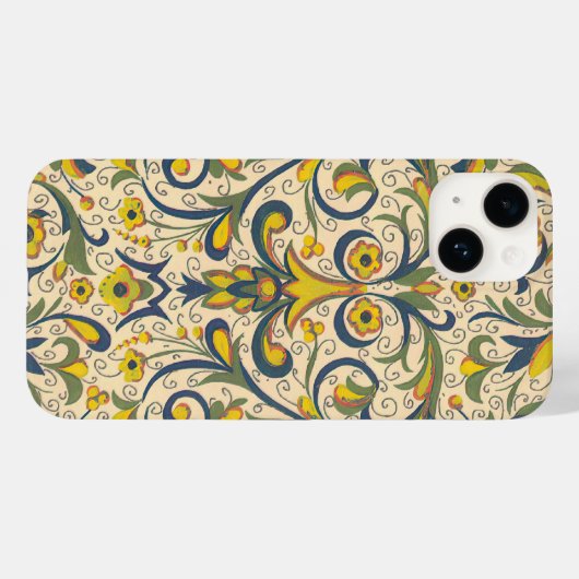 Italiaans Florentijns bloeipatroon Case-Mate iPhone Case (Achterkant (horizontaal))