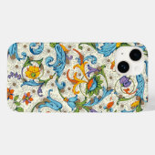 Italiaans Florentijns bloeipatroon Case-Mate iPhone Case (Achterkant (horizontaal))