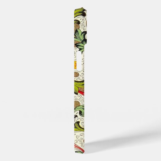 Italiaans Florentijns bloeipatroon Case-Mate iPhone Case (Achterkant / Rechts)