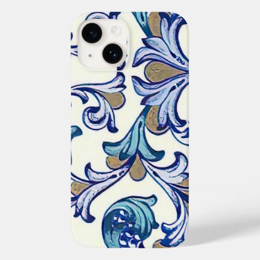 Italiaans Florentijns bloeipatroon Case-Mate iPhone Case (Achterkant)