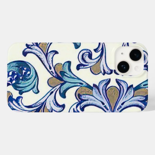 Italiaans Florentijns bloeipatroon Case-Mate iPhone Case (Achterkant (horizontaal))