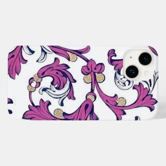 Italiaans Florentijns bloeipatroon Case-Mate iPhone Case (Achterkant (horizontaal))