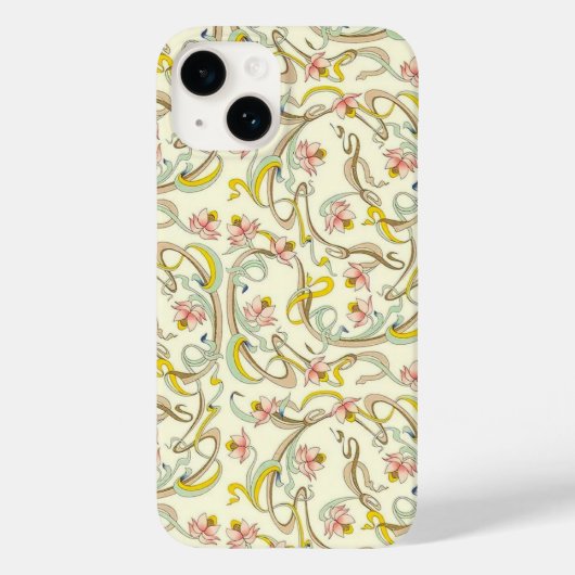 Italiaans Florentijns bloeipatroon Case-Mate iPhone Case (Achterkant)