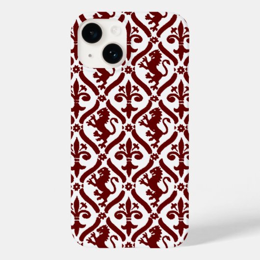 Italiaans Florentijns bloeipatroon Case-Mate iPhone Case (Achterkant)