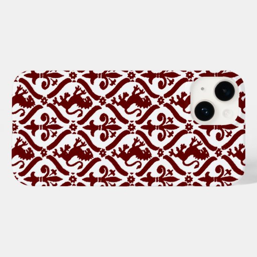 Italiaans Florentijns bloeipatroon Case-Mate iPhone Case (Achterkant (horizontaal))