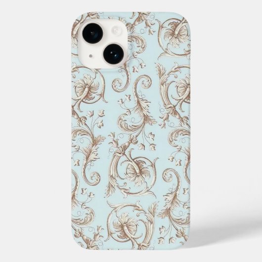 Italiaans Florentijns bloeipatroon Case-Mate iPhone Case (Achterkant)