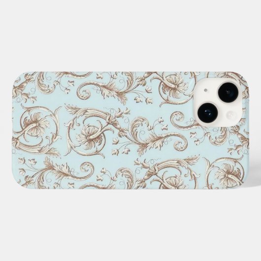 Italiaans Florentijns bloeipatroon Case-Mate iPhone Case (Achterkant (horizontaal))