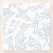 Italiaans Florentijns bloeipatroon Glazen Onderzetter (Achterkant)