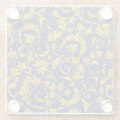 Italiaans Florentijns bloeipatroon Glazen Onderzetter (Achterkant)
