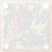 Italiaans Florentijns bloeipatroon Glazen Onderzetter (Achterkant)