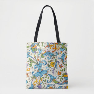 Italiaans Florentijns bloeipatroon Tote Bag
