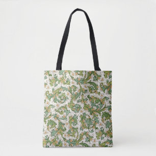 Italiaans Florentijns bloeipatroon Tote Bag