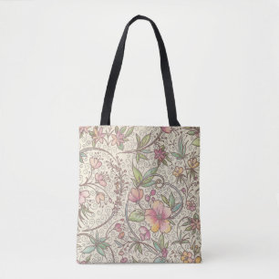 Italiaans Florentijns bloeipatroon Tote Bag