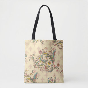 Italiaans Florentijns bloeipatroon Tote Bag