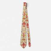 Italiaans Florentijns Fleur de Lis patroon Stropdas (Voorkant)