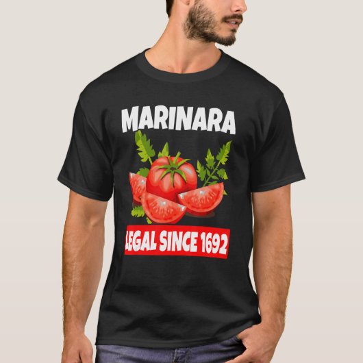 Italiaans Food Pun Marinara Tomato Sauce T-shirt (Voorkant)